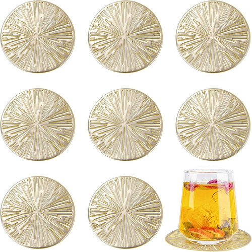 8pcs gold coaster - 8pcs,