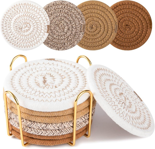 Pcs coasters with holder - with, for