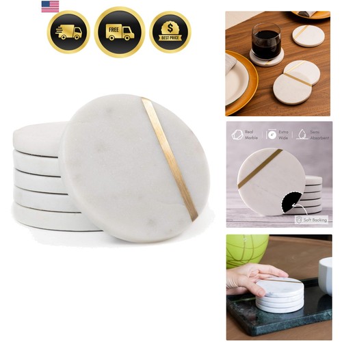 Marble coasters set 6 - of,