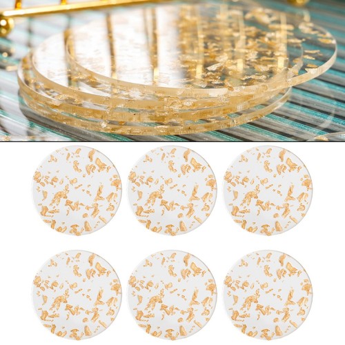 Stylish acrylic coaster set - acrylic, of
