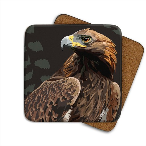 Golden eagle coaster - eagle, leslie