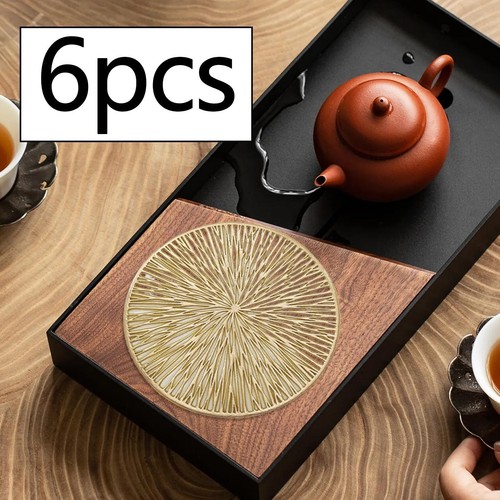 6pcs pvc drink - 6pcs, coasters