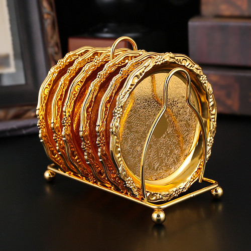 Gold coasters pack zinc - gold,