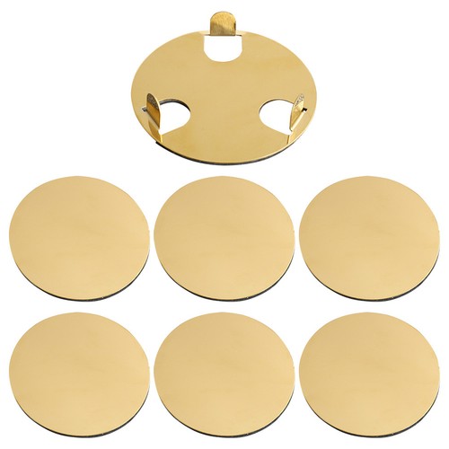 Elegant gold metal - metal, coasters